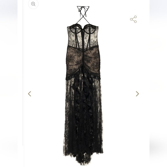 NWT $1100 PATBO Gossamer Corset Maxi Dress Black Sz 2 STUNNING!!! - Picture 2 of 14